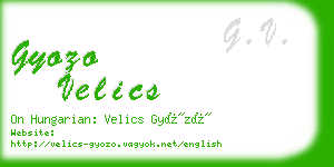 gyozo velics business card